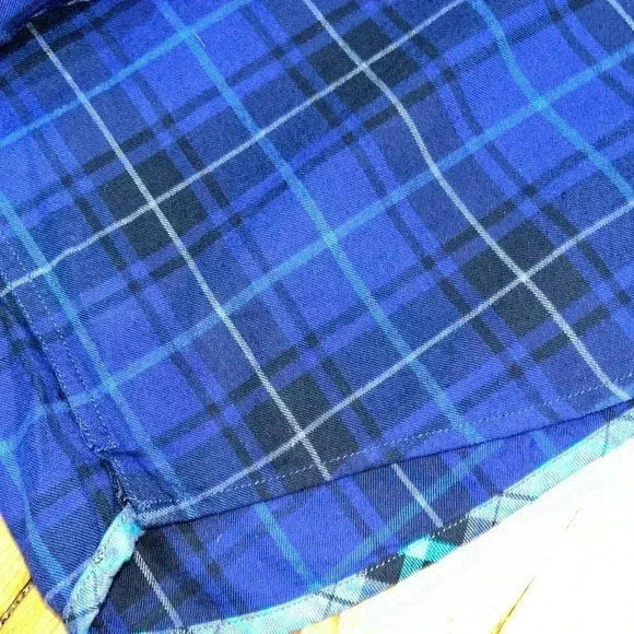 Michael Bastian plaid collarless long sleeve button down EUC - Picture 8 of 10